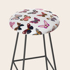 Pink Butterflies Stool Gallery Image 2