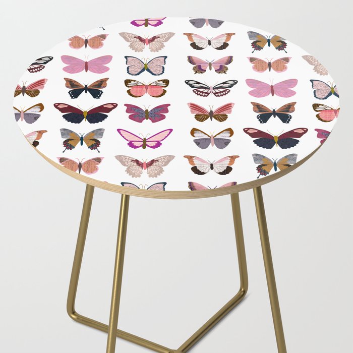 Pink Butterflies Side Table Gallery Image 2