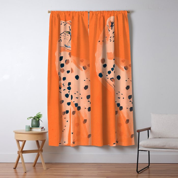 Cheetah 16 Window Curtain Gallery Image 1