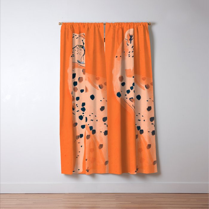 Cheetah 16 Window Curtain Gallery Image 3