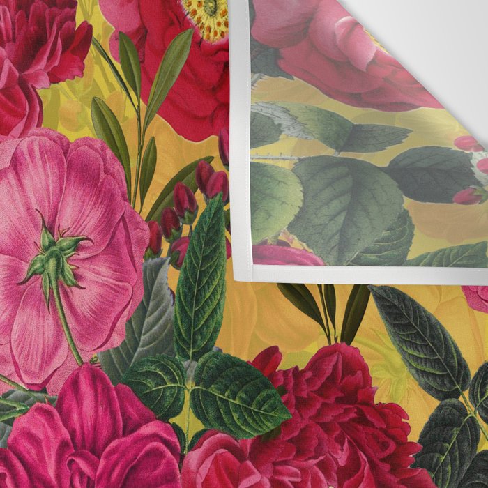 Vintage & Shabby Chic - Summer Tropical Roses Flower Garden Wall Tapestry Gallery Image 3