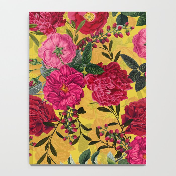 Vintage & Shabby Chic - Summer Tropical Roses Flower Garden Notebook Gallery Image 4