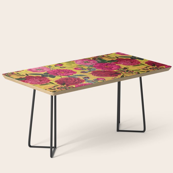 Vintage & Shabby Chic - Summer Tropical Roses Flower Garden Coffee Table Gallery Image 1