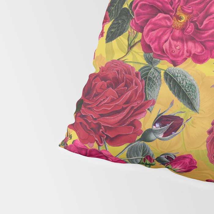 Vintage & Shabby Chic - Summer Tropical Roses Flower Garden Pillow Sham Gallery Image 4