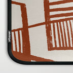Burnt Orange Line Art Pattern Laptop Sleeve Gallery Image 3