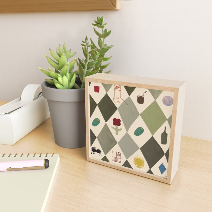 Green Diamond Mini Art Print Gallery Image 2