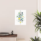 Atomic Age Nuclear Abstract Motif â Mid Century Modern Pattern Poster Gallery Image 2