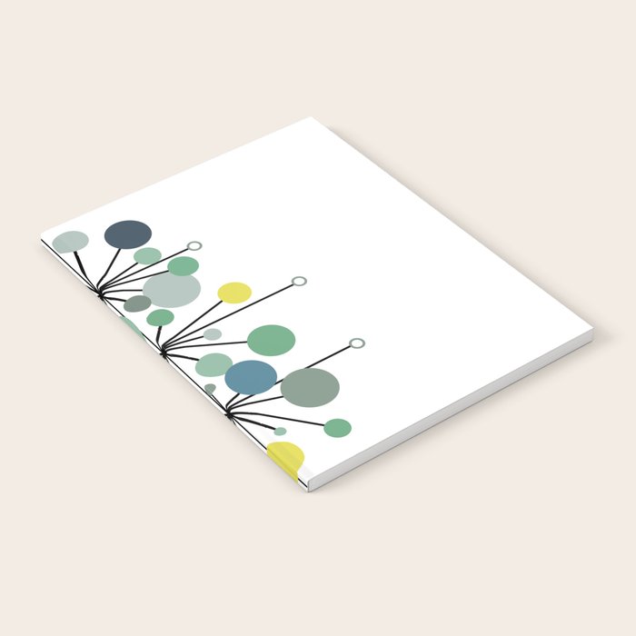 Atomic Age Nuclear Abstract Motif â Mid Century Modern Pattern Notebook Gallery Image 2