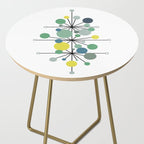 Atomic Age Nuclear Abstract Motif â Mid Century Modern Pattern Side Table Gallery Image 2