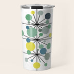 Atomic Age Nuclear Abstract Motif â Mid Century Modern Pattern Travel Mug Gallery Image 1
