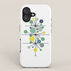 Atomic Age Nuclear Abstract Motif â Mid Century Modern Pattern iPhone Case Gallery Image 1