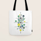 Atomic Age Nuclear Abstract Motif â Mid Century Modern Pattern Tote Bag Gallery Image 1