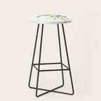 Atomic Age Nuclear Abstract Motif â Mid Century Modern Pattern Stool Gallery Image 1