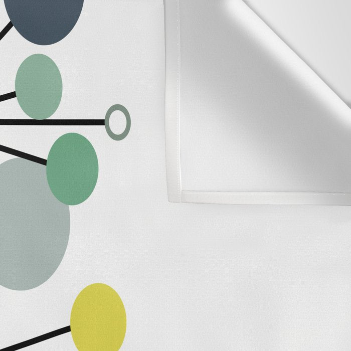 Atomic Age Nuclear Abstract Motif â Mid Century Modern Pattern Wall Tapestry Gallery Image 3