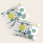 Atomic Age Nuclear Abstract Motif â Mid Century Modern Pattern Pillow Sham Gallery Image 3