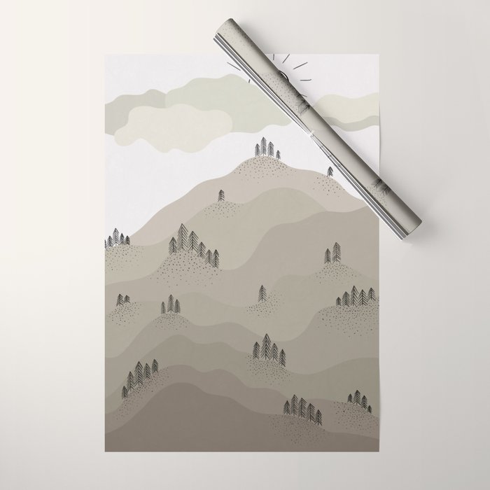 Fall Hills Wrapping Paper Gallery Image 1