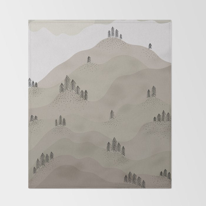 Fall Hills Throw Blanket Gallery Image 2