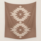 Southwestern Minimalism XXV - Coffee Creme Wall Tapestry Gallery Image 4