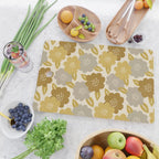 Warm Neutral Floral Pattern Cutting Board Gallery Image 2