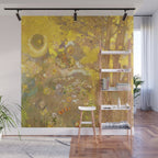 Odilon Redon "Trees on a yellow Background" Wall Mural Gallery Image 1