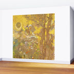 Odilon Redon "Trees on a yellow Background" Wall Mural Gallery Image 2