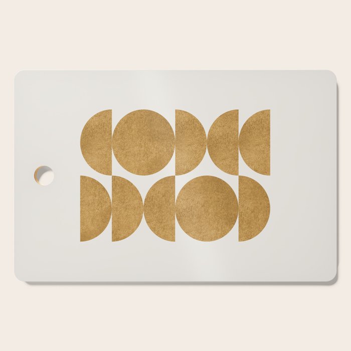 Gold Retro Scandinavian - Mid Century Modern Cutting Board Gallery Image 1