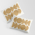 Gold Retro Scandinavian - Mid Century Modern Pillow Sham Gallery Image 3