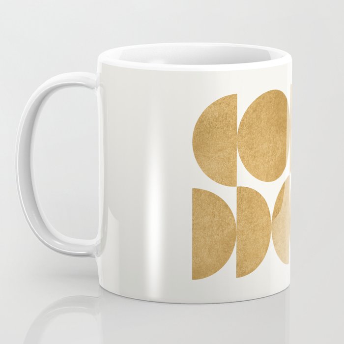 Gold Retro Scandinavian - Mid Century Modern Coffee Mug Gallery Image 3