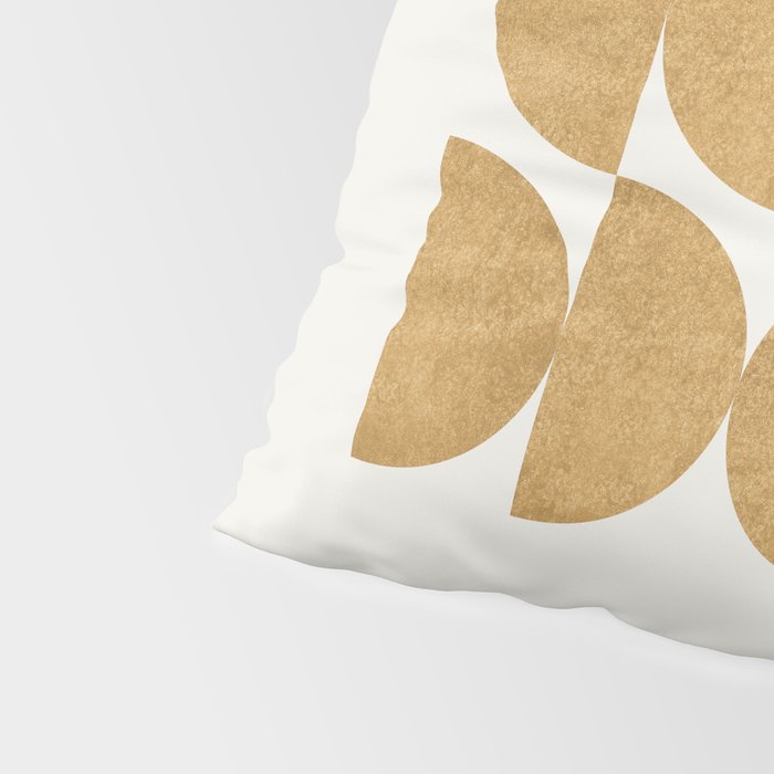 Gold Retro Scandinavian - Mid Century Modern Pillow Sham Gallery Image 4