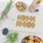 Gold Retro Scandinavian - Mid Century Modern Cutting Board Gallery Image 2