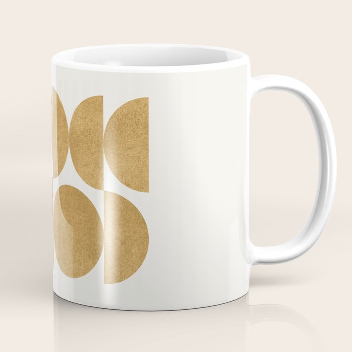 Gold Retro Scandinavian - Mid Century Modern Coffee Mug Gallery Image 1
