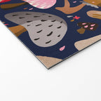 Mushroom Collection - Navy Welcome Mat Gallery Image 2
