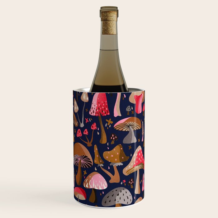 Mushroom Collection - Navy Wine Chiller Gallery Image 3