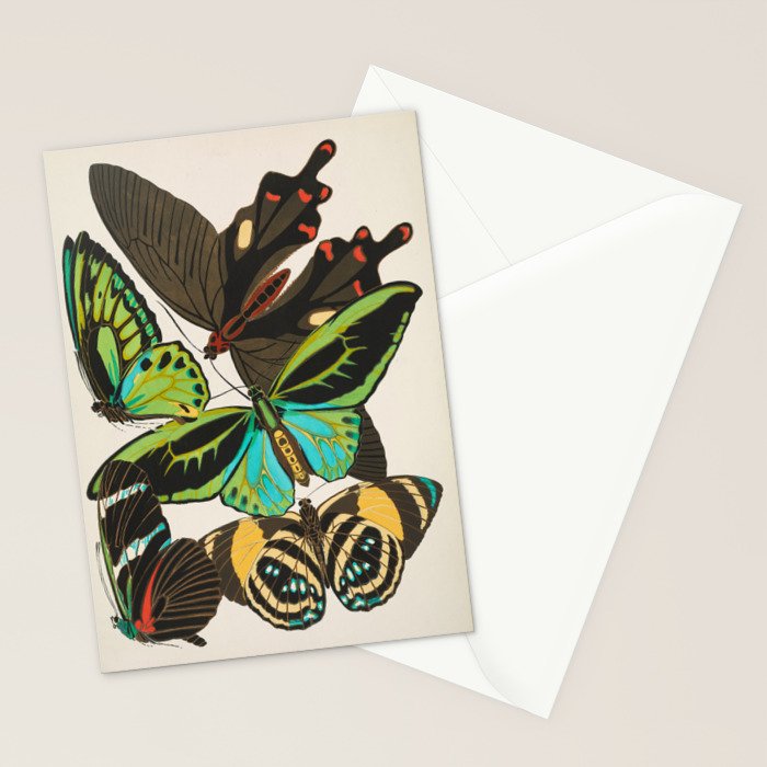 Vintage Butterfly Illustration EA Seguy Papillon Stationery Card Gallery Image 2