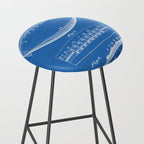Football Patent - American Football Art - Blueprint Stool Gallery Image 2