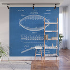 Football Patent - American Football Art - Blueprint Wall Mural Gallery Image 1