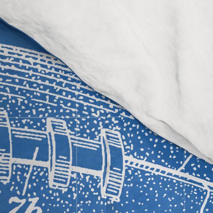 Football Patent - American Football Art - Blueprint Comforter Gallery Image 4