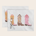 Pink Cowboy Boots  Placemat Gallery Image 1