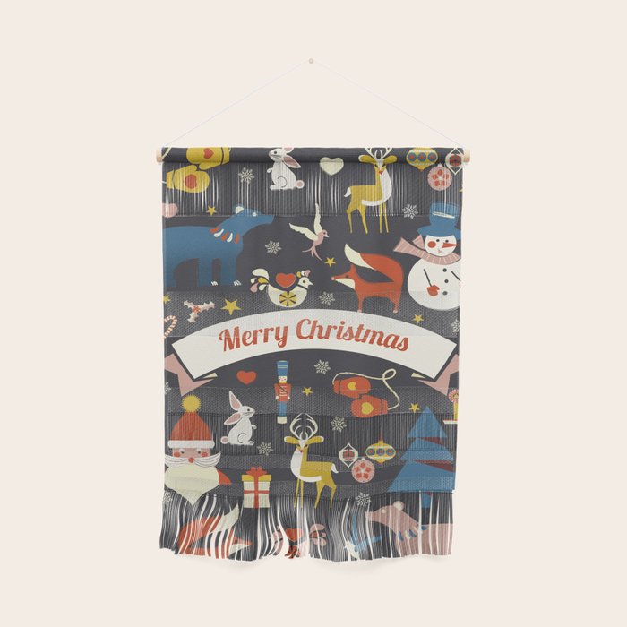 Christmas symbols pattern Wall Hanging Gallery Image 1