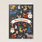 Christmas symbols pattern Stationery Card Gallery Image 2