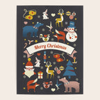 Christmas symbols pattern Poster Gallery Image 4
