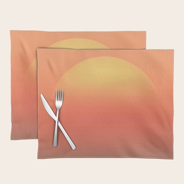 Ocean sunrise Placemat Gallery Image 1