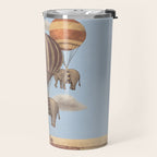 Flight of the Elephants - blue option Travel Mug Gallery Image 2