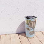 Flight of the Elephants - blue option Travel Mug Gallery Image 4