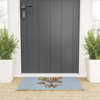 Flight of the Elephants - blue option Welcome Mat Gallery Image 3