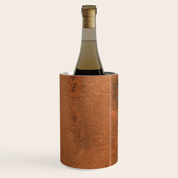 Japandi Art Copper and Black Rust Wine Chiller Gallery Image 1