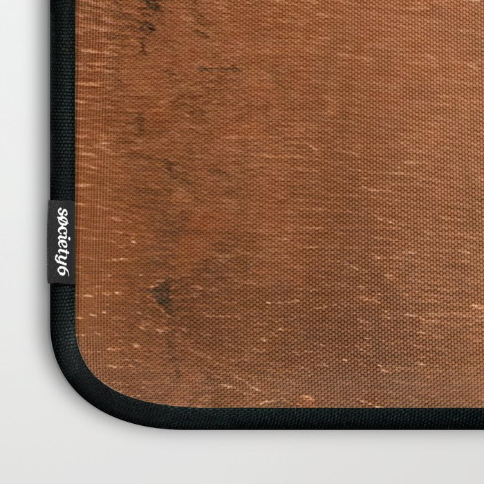 Japandi Art Copper and Black Rust Laptop Sleeve Gallery Image 3
