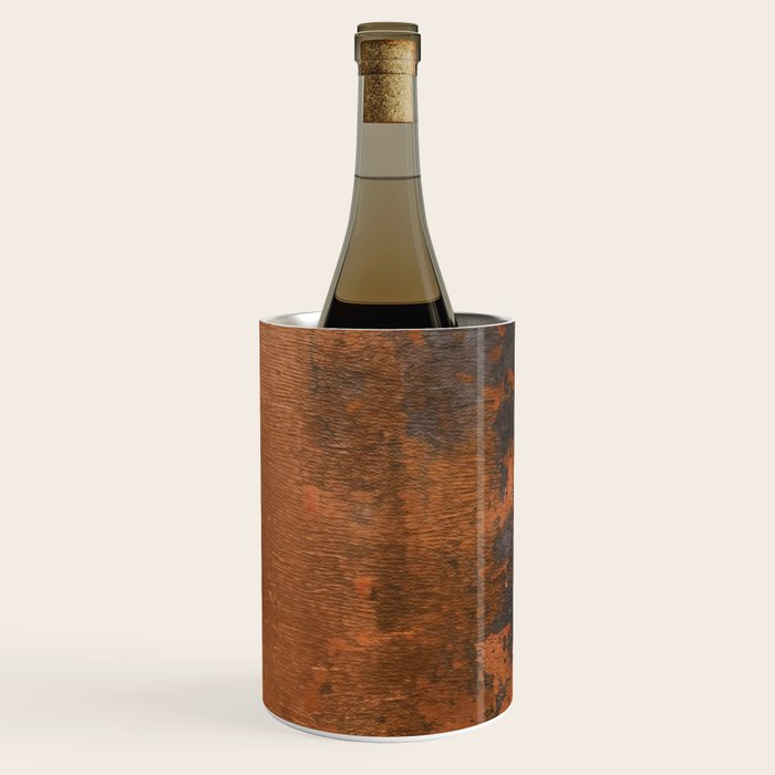 Japandi Art Copper and Black Rust Wine Chiller Gallery Image 3