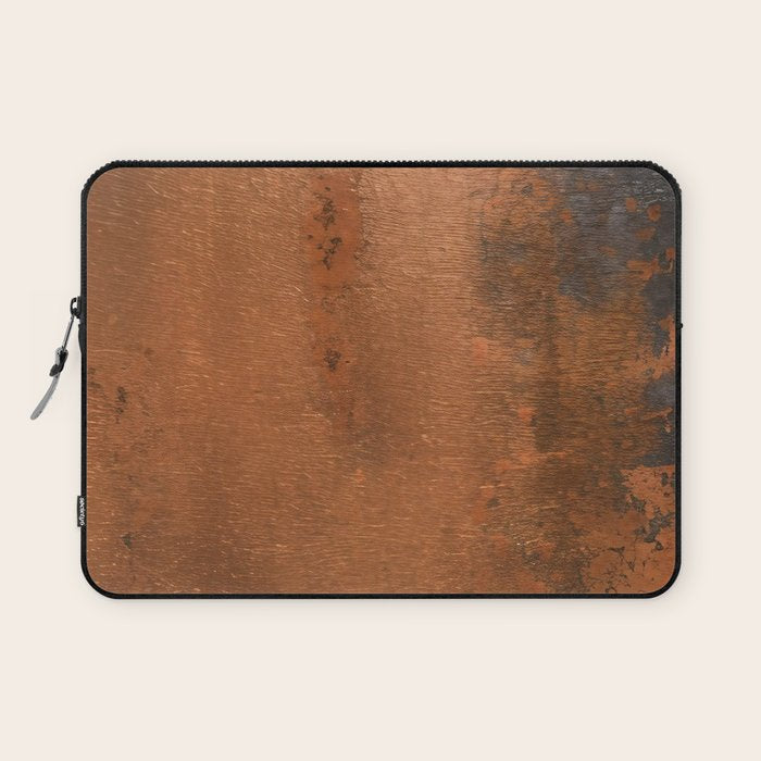 Japandi Art Copper and Black Rust Laptop Sleeve Gallery Image 1