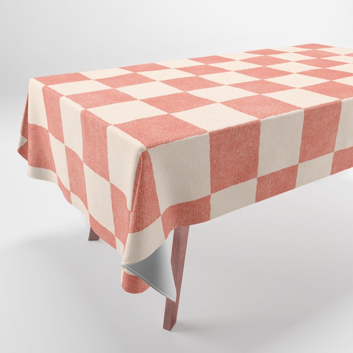 CHECKER - 001 - Guava Tablecloth Gallery Image 1